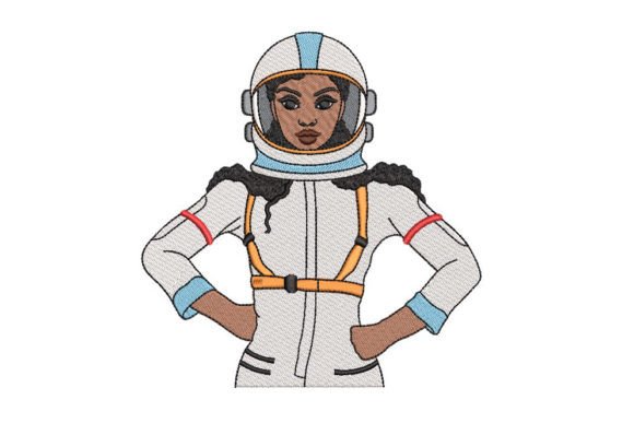 African Girl Astronaut: Space Afro Woman