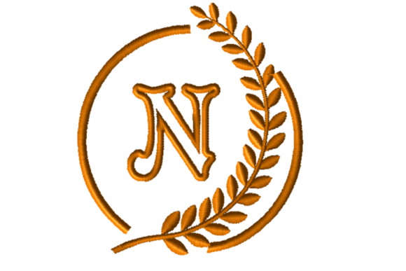 Alphabet Letter N Applique