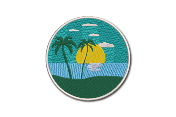 Beach Patch: A Craft Fair-Ready Embroidery Design