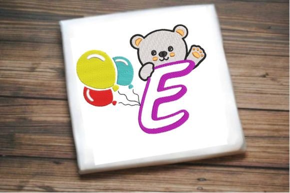 Bear Greetings Alphabet Letter E