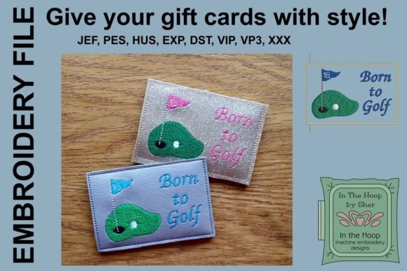 Born to Golf Card Holder