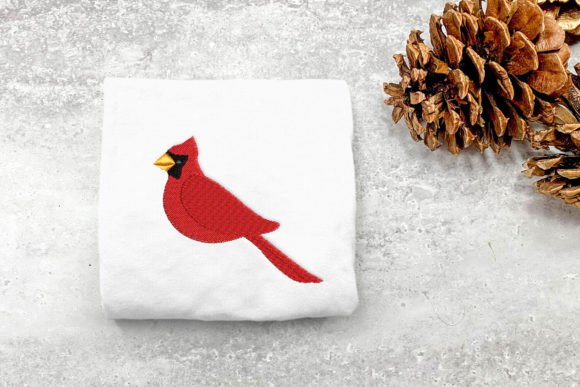 Cardinal Mini: A Charming Embroidery Design for Meaningful Handmade Gifts
