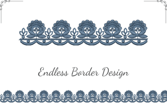 Fantastic Border: A Hand-Stitched Heart in Machine Embroidery Form
