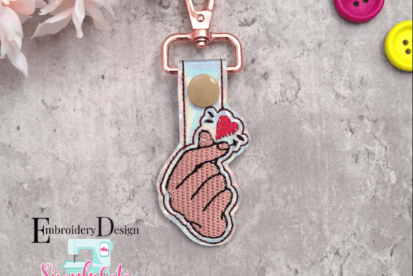 Heart Key Fob: A Sweet, Stitch-Ready Embroidery Gem