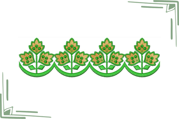 Leaf by Leaf Cut Work Border