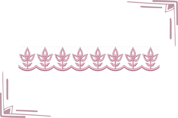 Leaves Cut Work Border