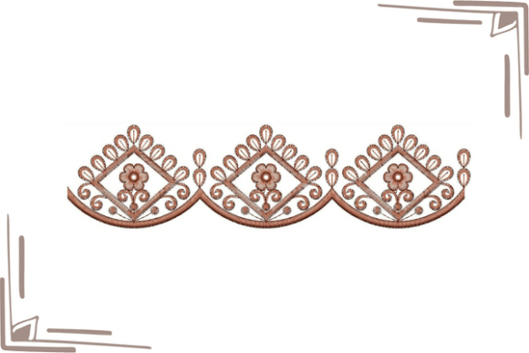 Mexican Style Cut Work Border