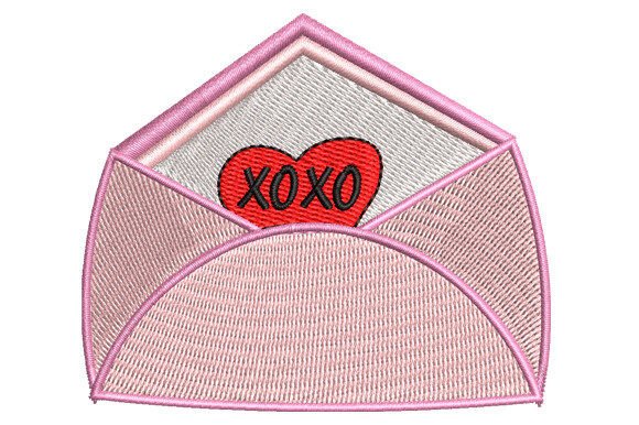 Xoxo Love Letter Embroidery Design